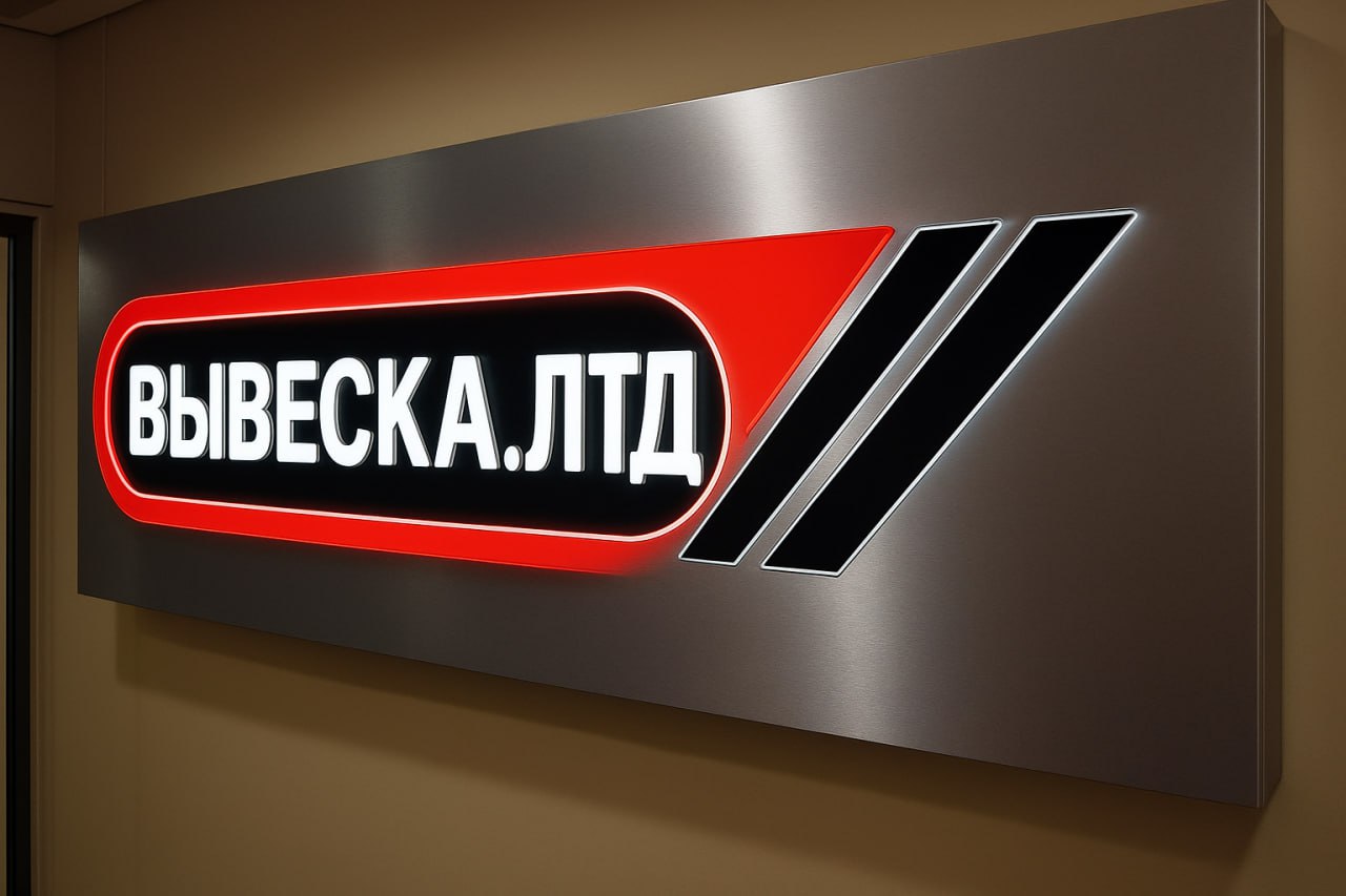 Закажите световой короб с инкрустацией 